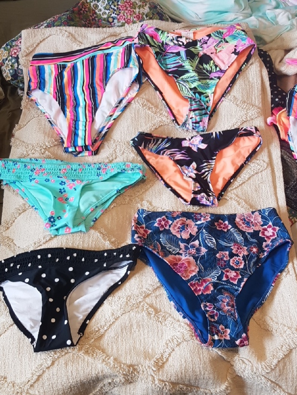 Free In A Bundle George Womens Bikini Bottoms Assorted Floral Stripe Polka Dot